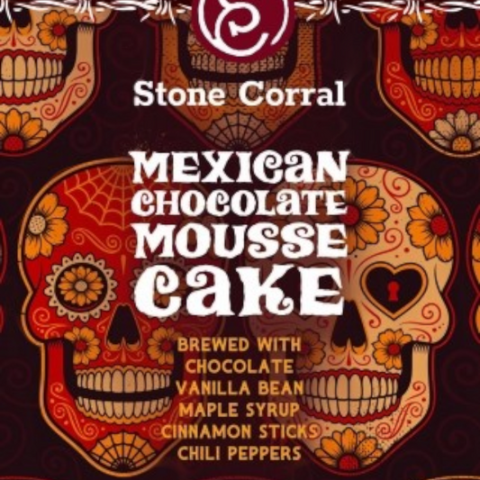 Stowe Public House & Bottle Shop Stone Corral Mexican Chocolate Mousse Cake beer with chocolate, vanilla, maple, cinnamon, chili.