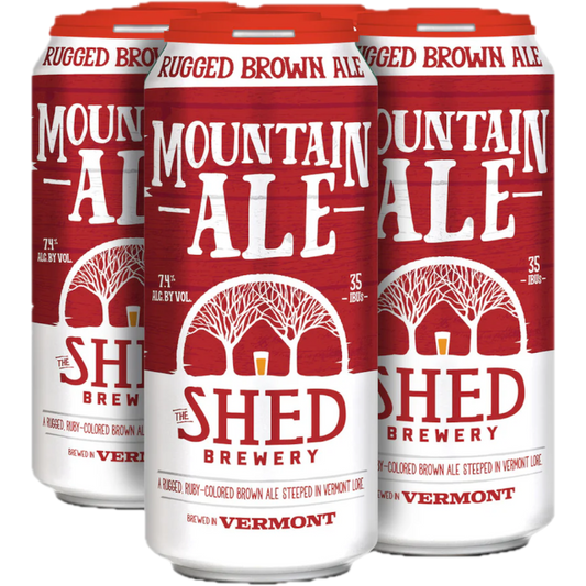 Stowe Public House & Bottle Shop Mountain Ale, a rugged brown ale with caramel and toffee notes, 7.4% ABV.