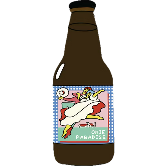 Stowe Public House & Bottle Prairie Ales Okie Paradise imperial brown ale aged in whiskey and rum barrels with toasted coconut.