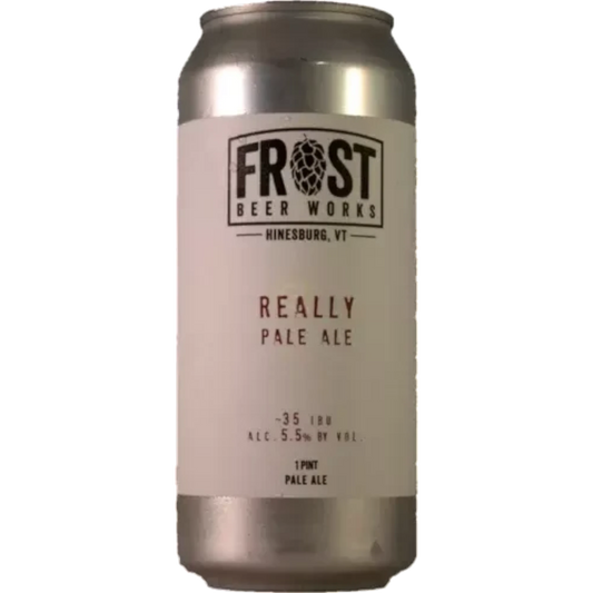 Stowe Public House & Bottle Shop Frost Beer Works Really Pale Ale can. Light body, bright hop presence, 5.5% ABV.