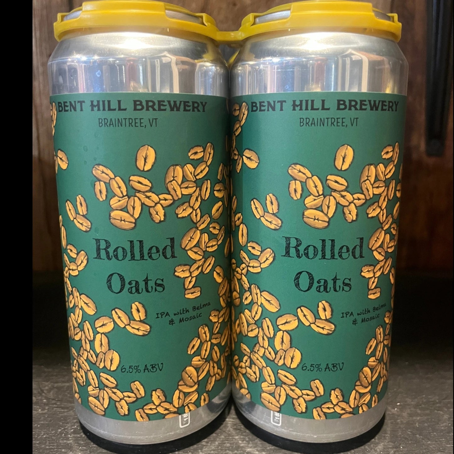 Stowe Public House & Bottle Shop Bent Hill Brewery Rolled Oats American IPA with Belma & Mosaic hops, 6.5% ABV.