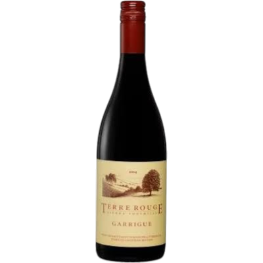 Stowe Public House & Bottle Shop Terre Rouge Garrigue Rhone Blend red wine, earthy, smoky, black pepper, black fruit notes.