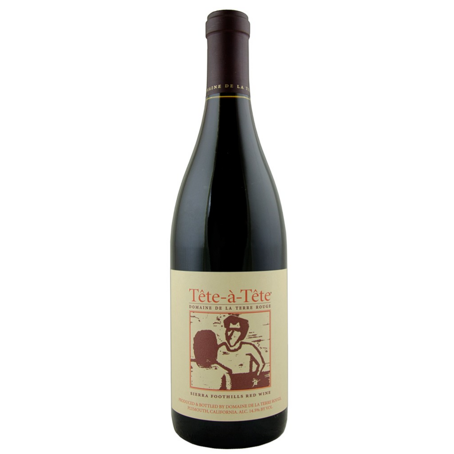 Stowe Public House & Bottle Shop Terre Rouge Tête-à-Tête Rhone Blend red wine bottle. Features a cream label with red text and illustration.