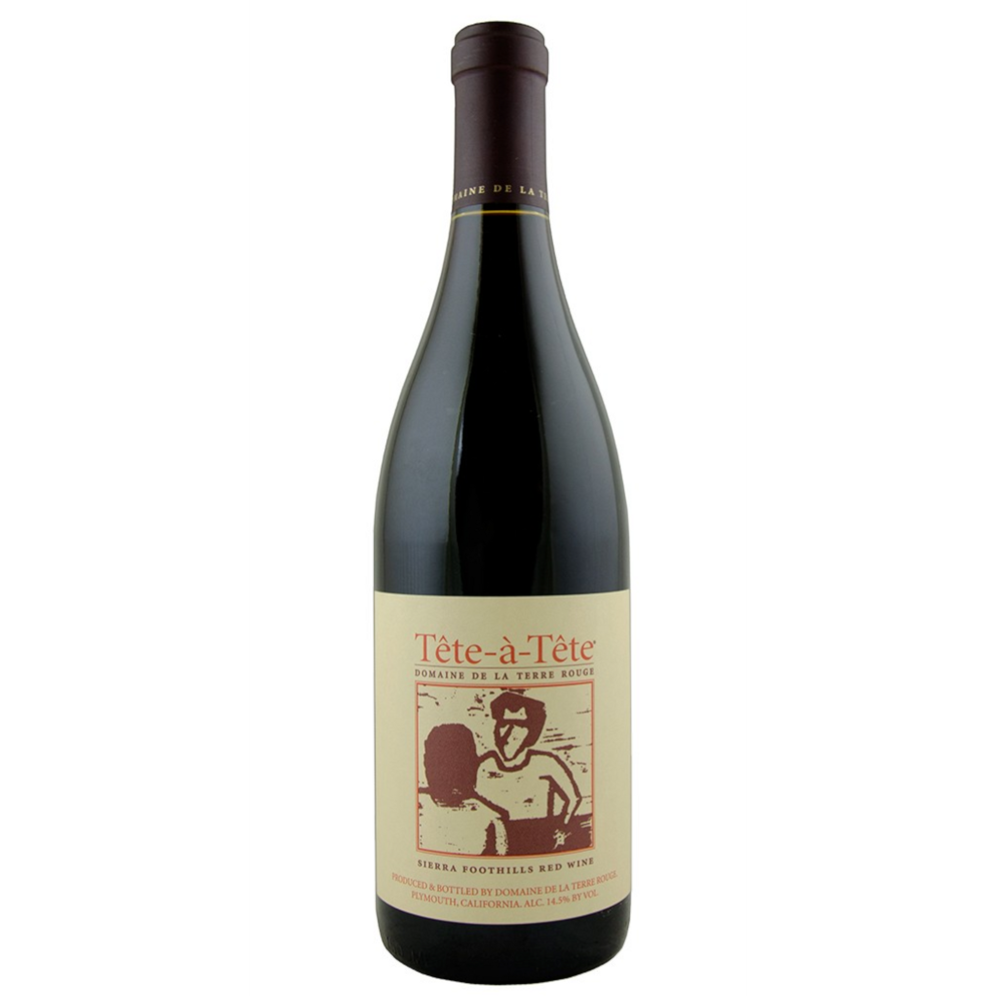 Stowe Public House & Bottle Shop Terre Rouge Tête-à-Tête Rhone Blend red wine bottle. Features a cream label with red text and illustration.