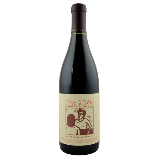 Stowe Public House & Bottle Shop Terre Rouge Tête-à-Tête Rhone Blend red wine bottle. Features a cream label with red text and illustration.