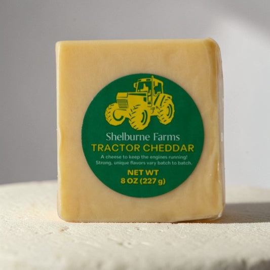 Stowe Public House & Bottle Shop Shelburne Farms Tractor Cheddar cheese block, aged 2+ years, 8 oz.