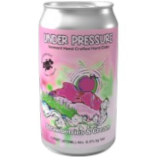Stowe Public House & Bottle Shop Under Pressure Strawberries & Cream hand-crafted hard cider can.