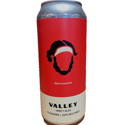 Stowe Public House & Bottle Shop: Valley Craft Ales 77 Walton West Coast IPA can with red and white design featuring a black silhouette.