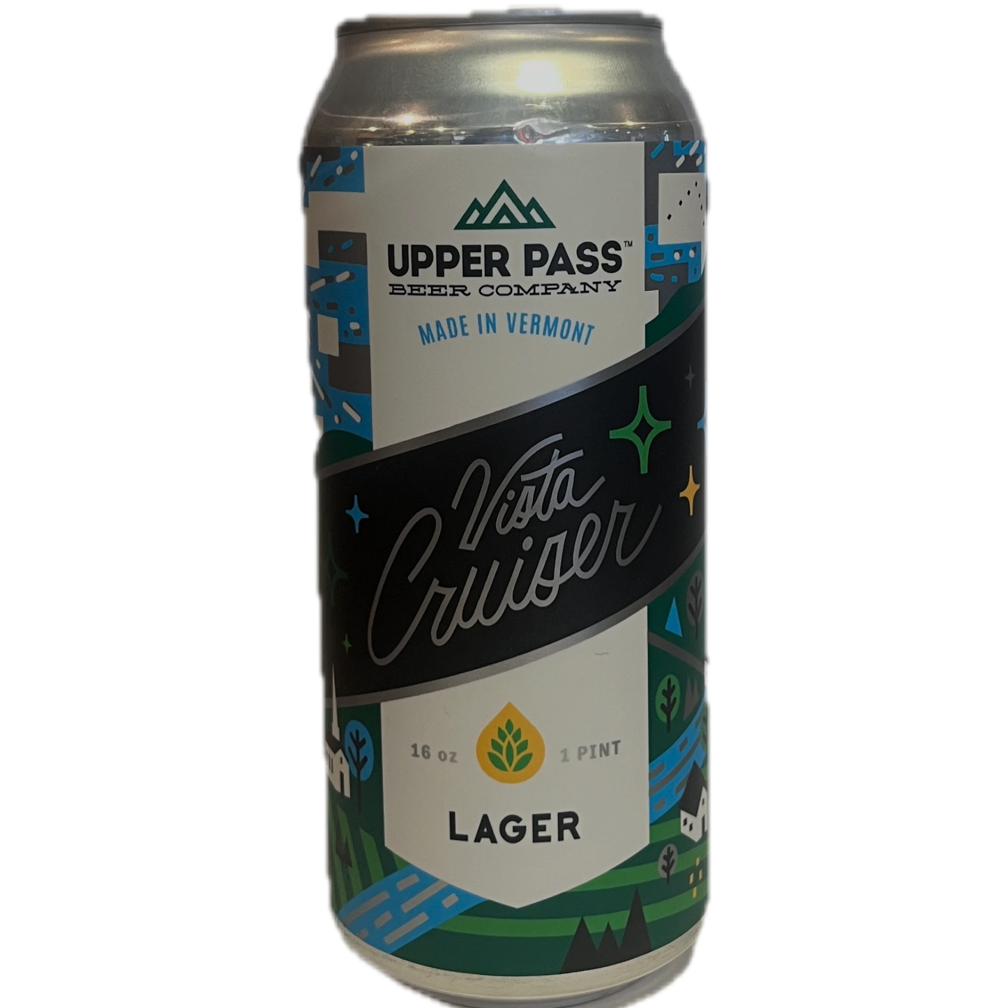 Stowe Public House & Bottle Shop Upper Pass Beer Co. Vista Cruiser dry-hopped light lager can.