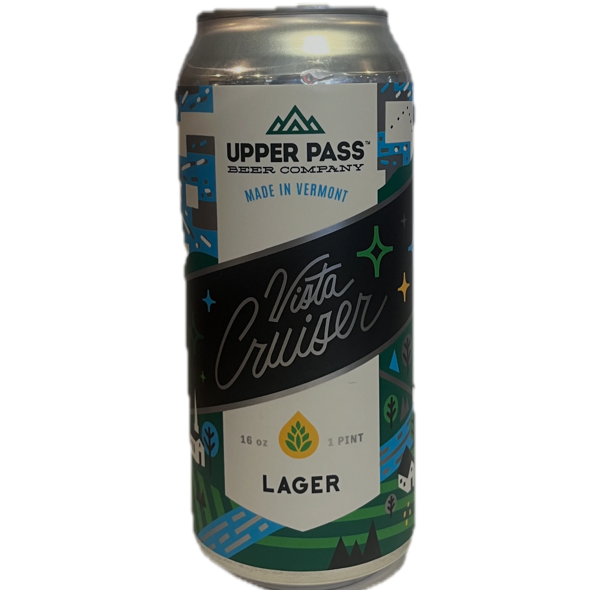 Stowe Public House & Bottle Shop Upper Pass Beer Co. Vista Cruiser dry-hopped light lager can.