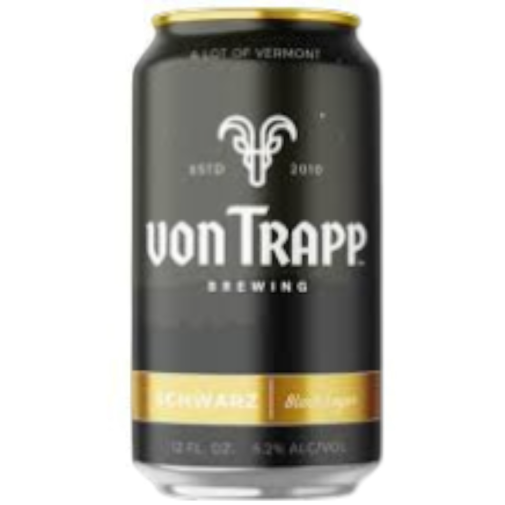 Stowe Public House & Bottle Shop von Trapp Brewing Schwarz black lager can. Crisp, balanced with roasted malts and noble hops.