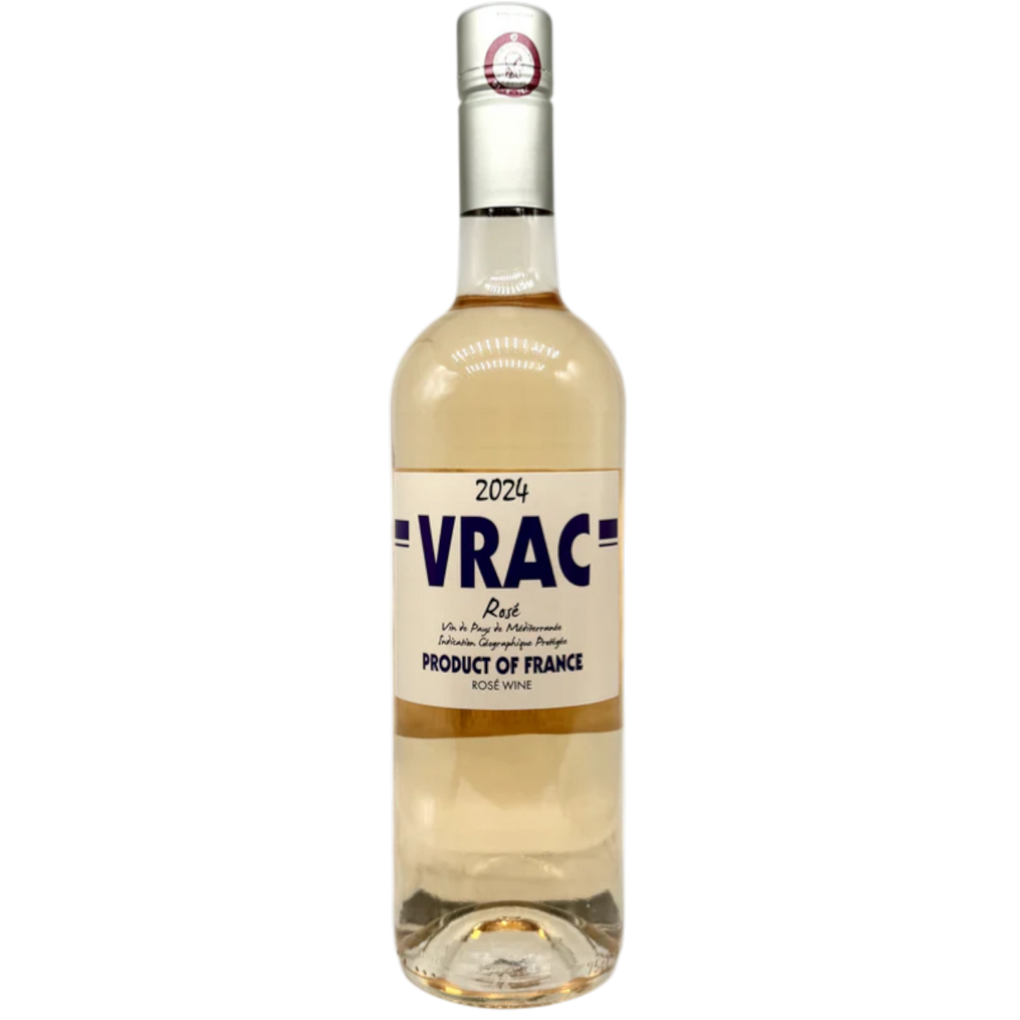 Stowe Public House & Bottle Shop VRAC Rosé wine, Vin de Pays de Méditerranée, Product of France. Light peach and strawberry notes.