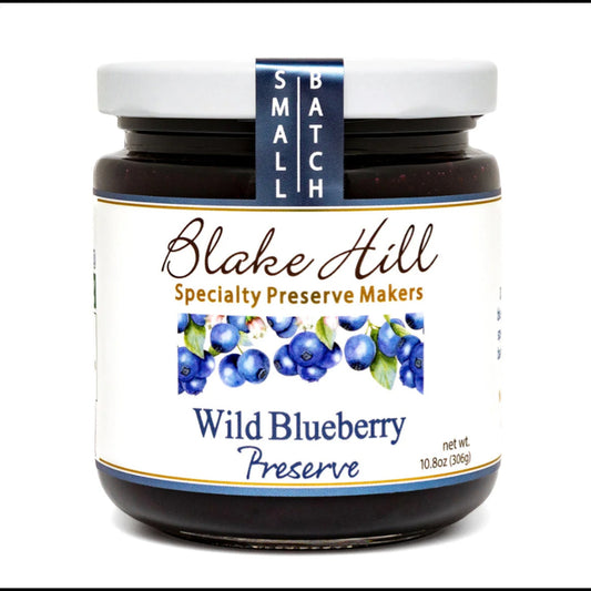 Stowe Public House & Bottle Shop Blake Hill Wild Blueberry Preserve with thyme and lemon, small batch jam.