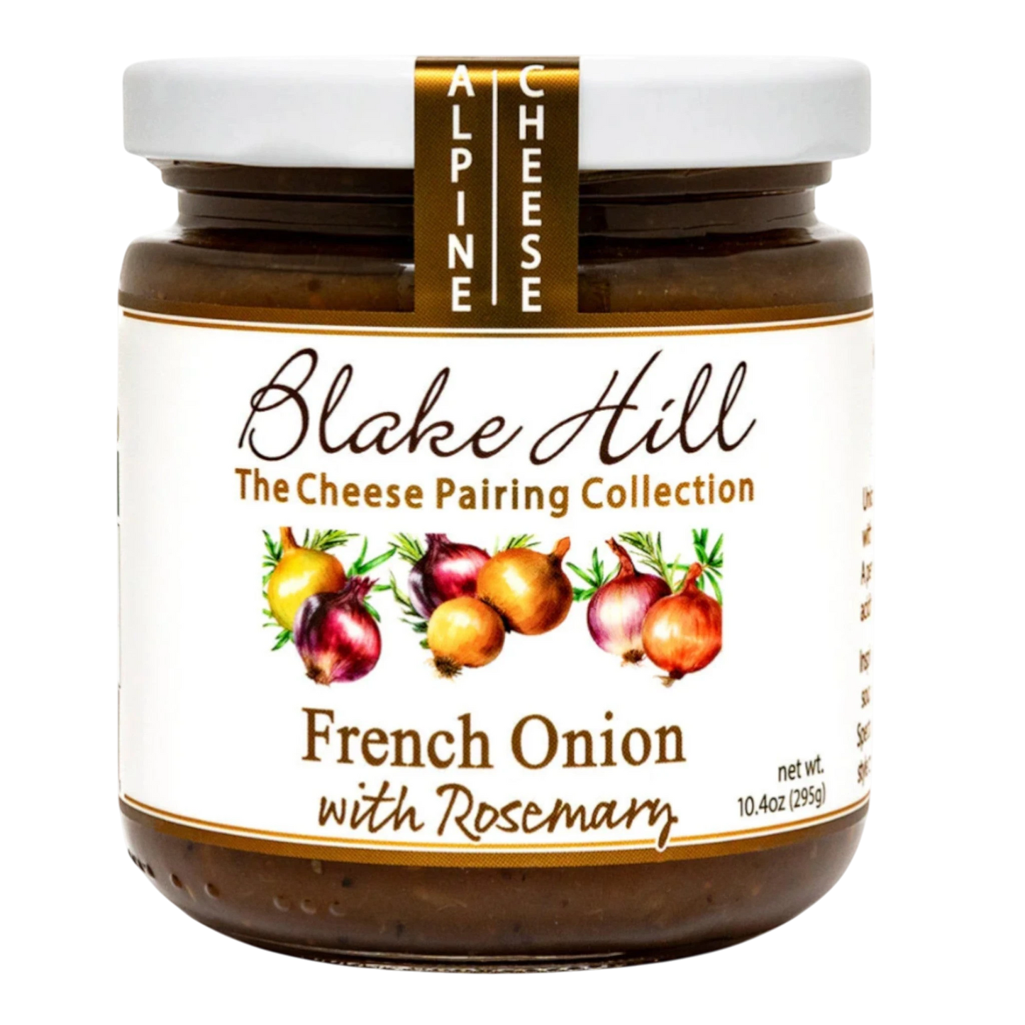 Blake Hill French Onion with Rosemary cheese pairing spread, made with onions, rosemary, and bourbon.