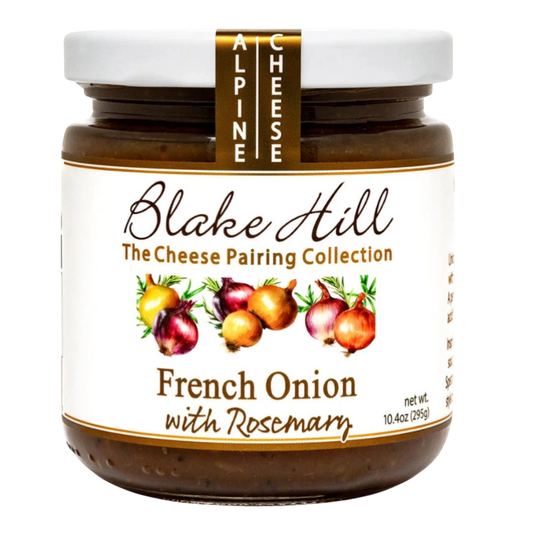 Blake Hill French Onion with Rosemary cheese pairing spread, made with onions, rosemary, and bourbon.